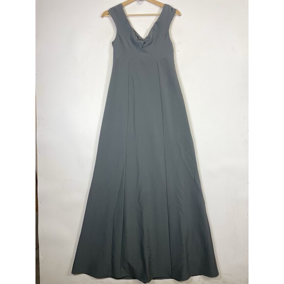 Show Me Your Mumu Grey Zurich Knot Cap Sleeve Maxi Gown Dress Women's Small NEW - Picture 1 of 8